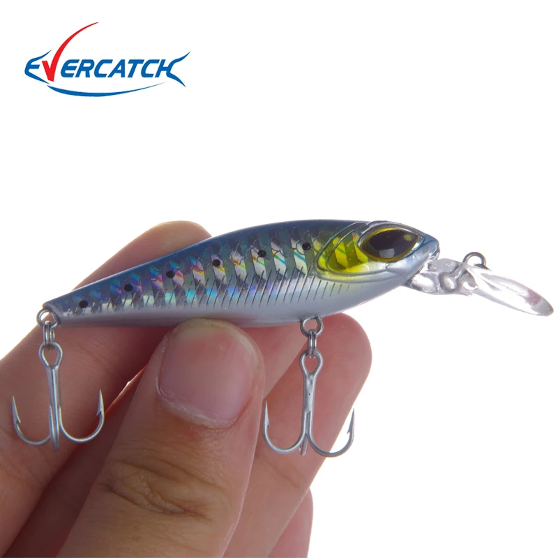 EVERCATCH Новый Jerkbait профессиональный дальний литье магнитная система 6 см 5 г