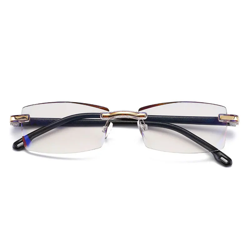 Очки TR90 без оправы с защитой от синего света очки для чтения радиационным