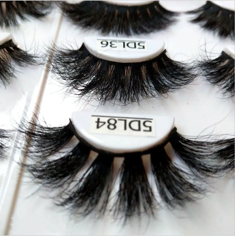 100% Mink Eyelashes False Crisscross Natural Fake lashes Length 25mm Makeup 3D Lashes Extension Eyelash Beauty | Красота и здоровье