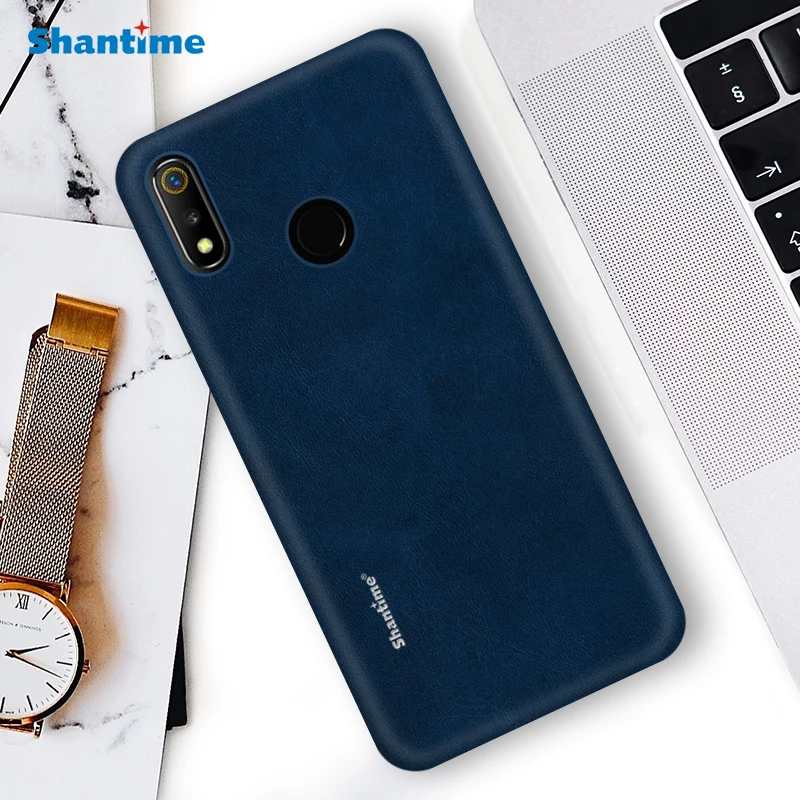 Роскошный Винтажный чехол из искусственной кожи чехол для OPPO Realme 3, чехол для телефона для OPPO Realme 3, чехол в деловом стиле