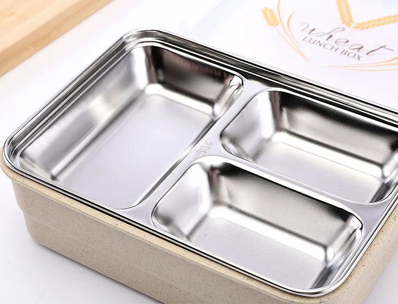 Японский стиль Ланч-бокс Bento box с отделениями из нержавеющей стали пластиковый контейнер для еды ланчбокс для еды стиль