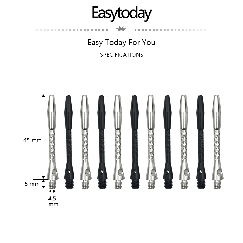 Easytoday 24 шт./компл. дартс аксессуары высокое качественные дротики валы алюминиевые