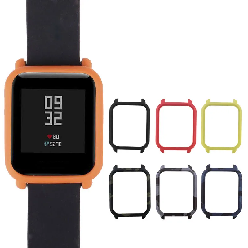 Цветной чехол для Xiaomi Huami Amazfit Bip Bit Молодежные часы жесткий пластиковый корпус защитный чехол для Xiaomi Huami Pc Рамка