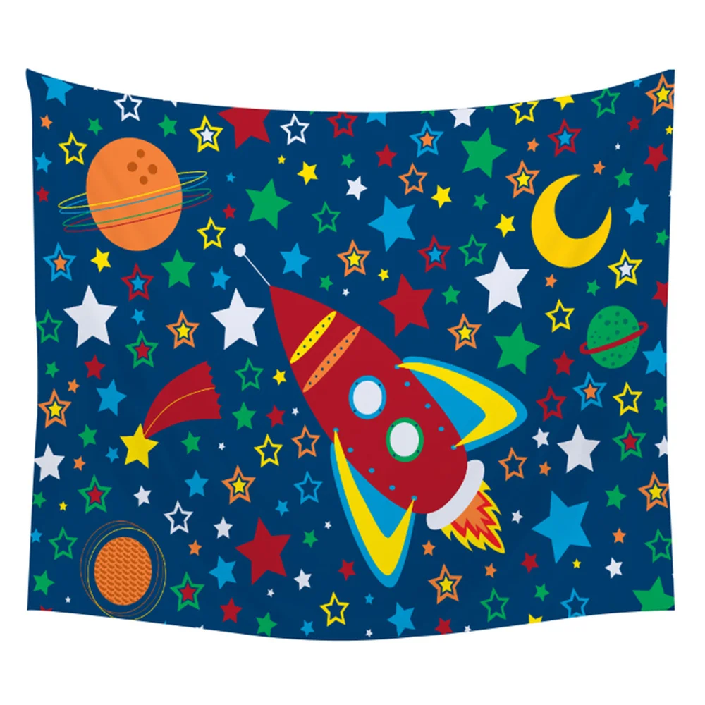 Psychedelic настенное одеяло научная фантастика будущее мир подарок муур док гобелен