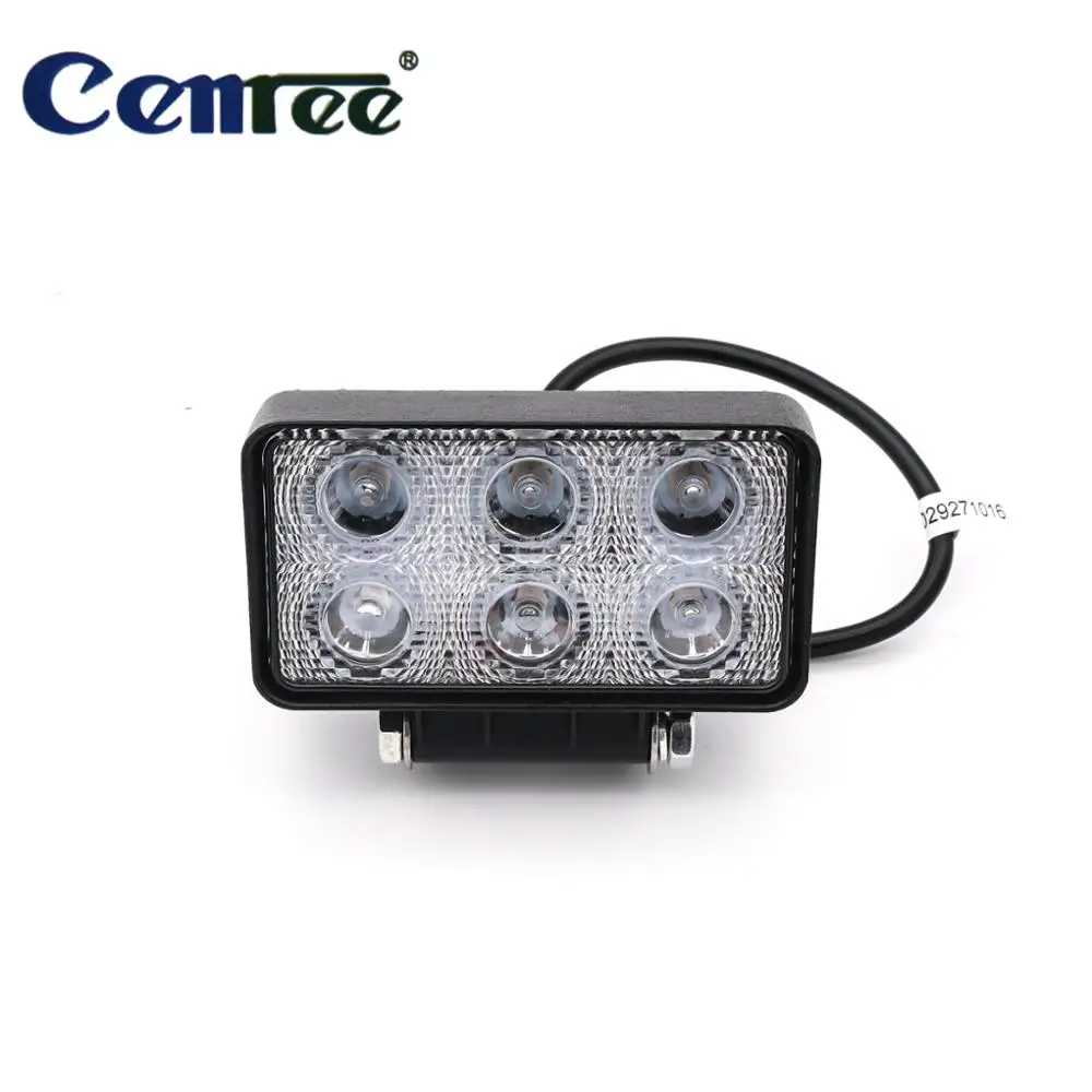 

CENREE 1Pcs 18W 1300LM 9-30V IP67 6000K Spot LED Beams Worklight for Off Road ATV Motorcycle Car Truck LED Light