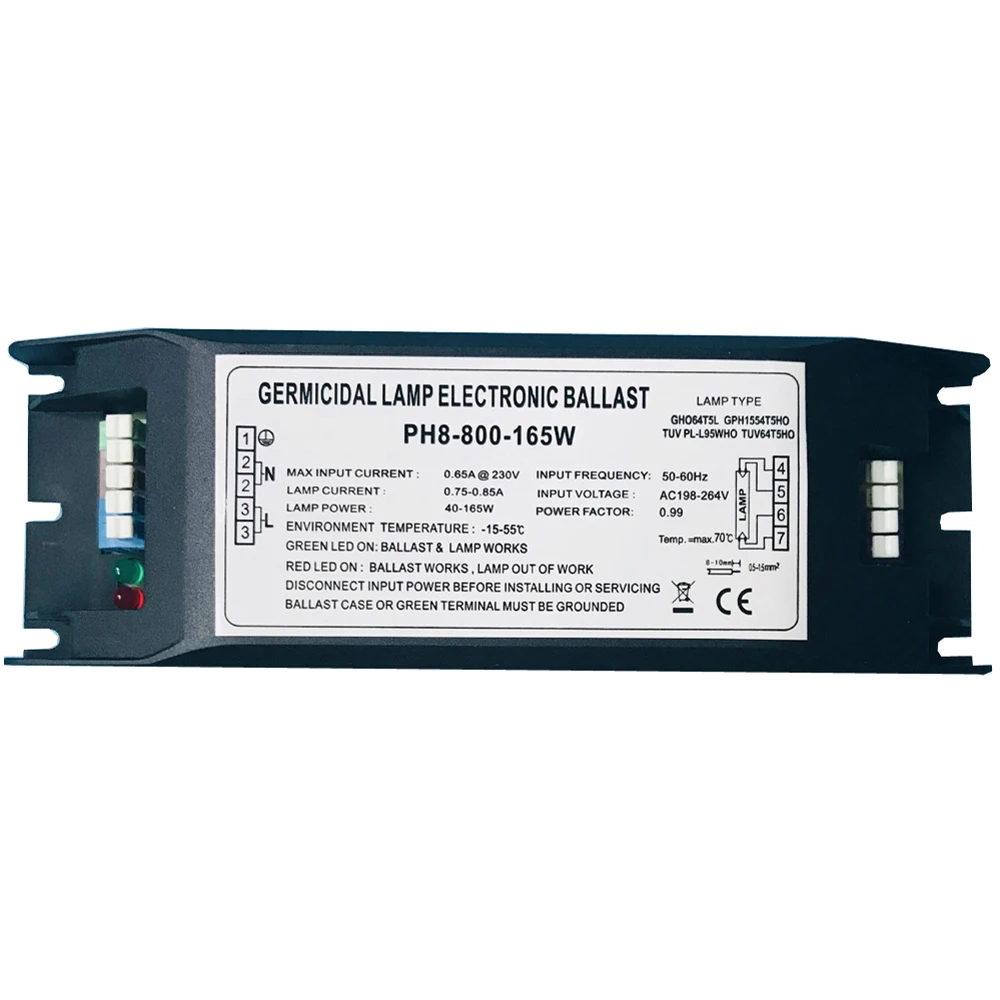 PH8 800 165W 230V бактерицидные лампы Электронный балласт Ballastes для выхлопных газов и