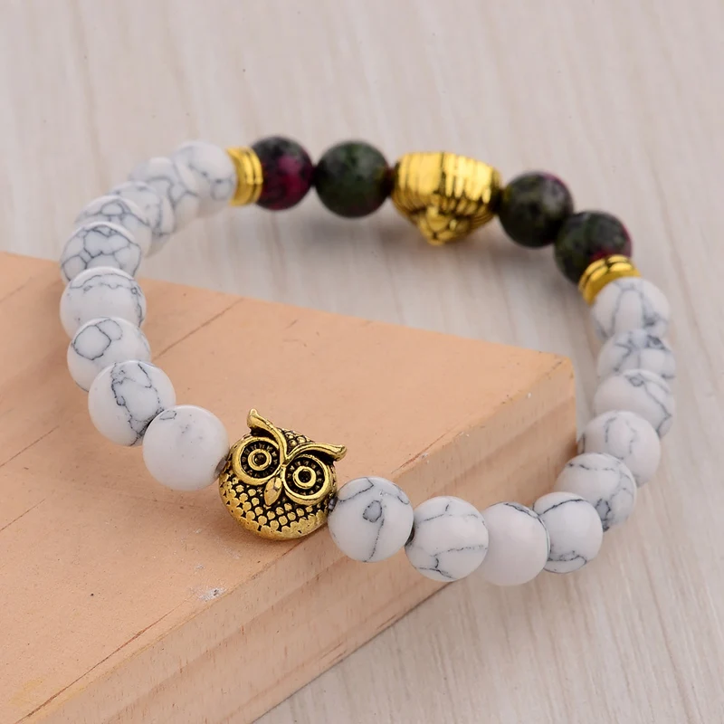 Классический Браслет из натурального камня мужской браслет для женщин