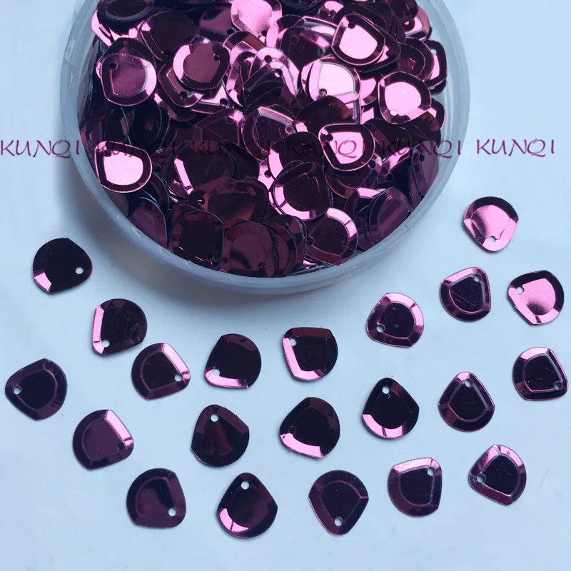 1600pcs/2800pc 9mm Claret Wine Red Fan-Shaped Loose Sequin Paillette Crafts Sewing Women Kids Shoes Cap Diy Garment Accessories | Дом и сад
