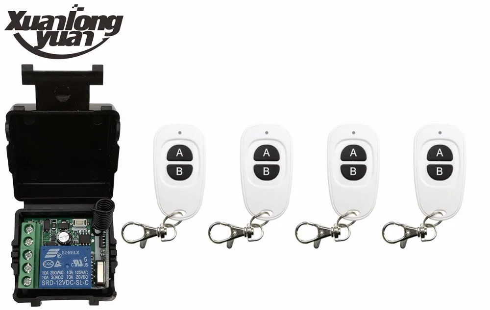 Xuanlongyuan DC12V 1CH RF беспроводной мини переключатель релейный приемник пульты