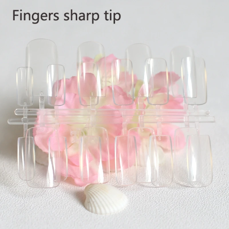 Модный красивый яркий цвет ногтей 2020 наименование длинной длины 20 шт нежный