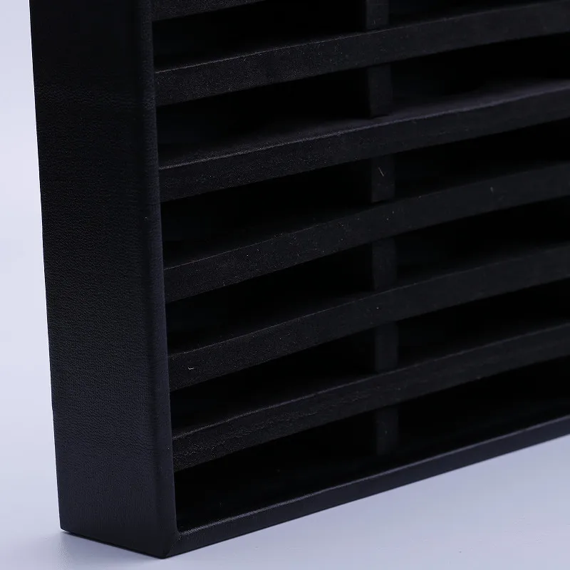 Новинка 2016 черный кожаный сетчатый Браслет 40 демонстрационный лоток для часов