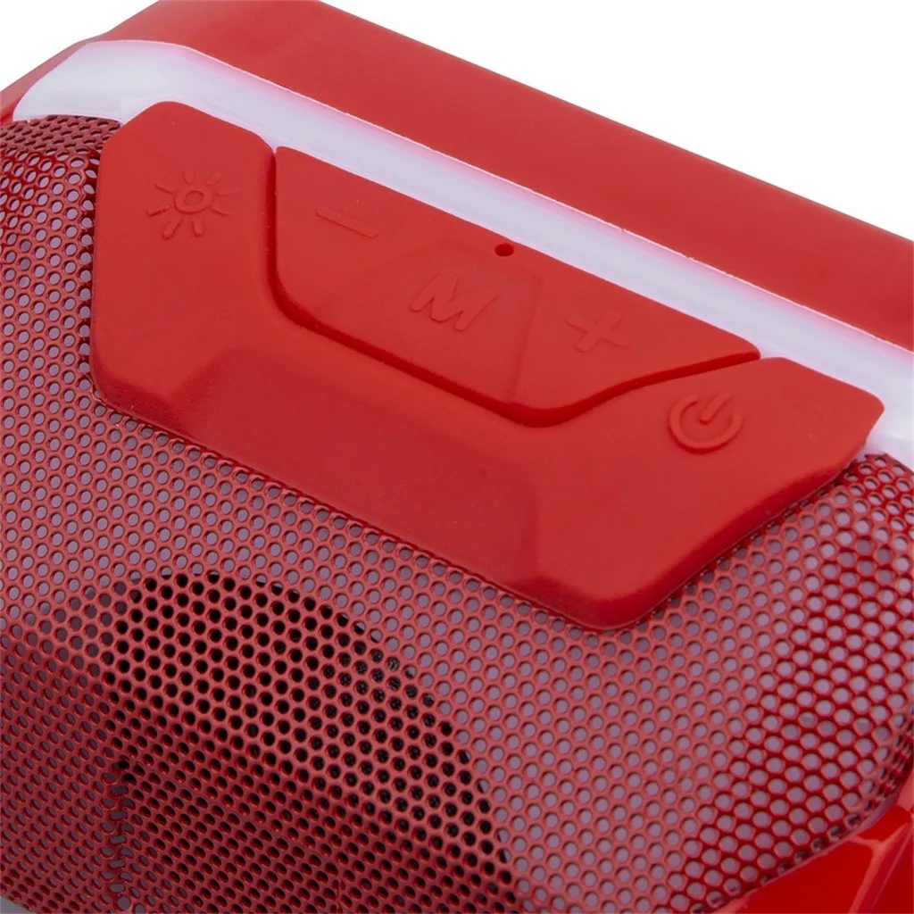 HIFI Portable Wireless Bluetooth Speaker With LED Light Support Memory card U Disk TF Subwoofer Music | Электроника