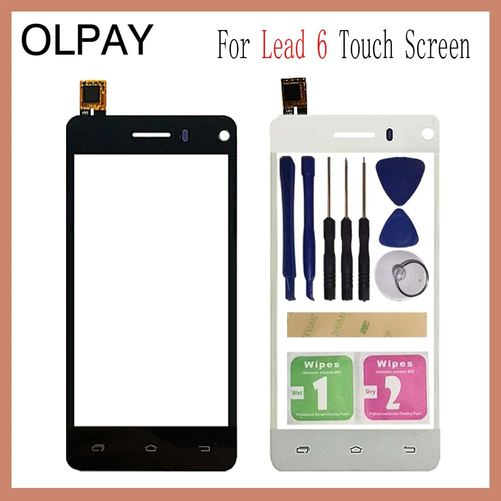 

For Leagoo Lead 6 Touch Screen Digitizer Panel Repair Parts Touchscreen Front Glass Lens Sensor Free Adhesive and wipes