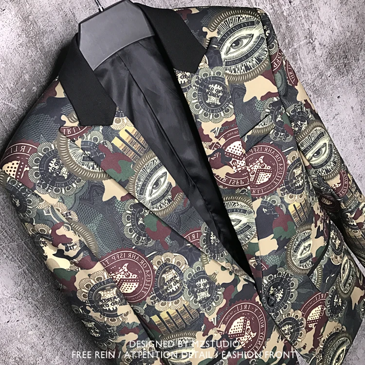 Лидер продаж Летний Новый мужской блейзер для певца Dj ночной клуб Ds хип хоп