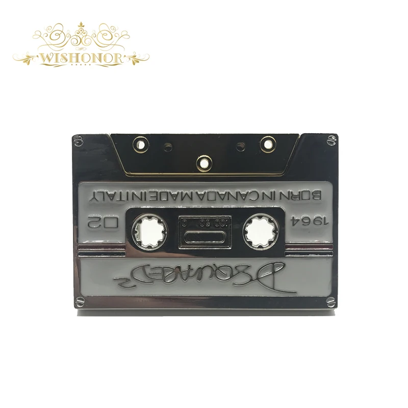 Wishonor Мода Металлические пряжки для мужского ремня музыка магнитная лента см 4