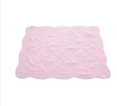 pink Перекрестное одеяло, быстрая, взрывное стеганое хлопковое детское одеяло с вышивкой, детское одеяло 36x46 дюймов - Цвет: pink
