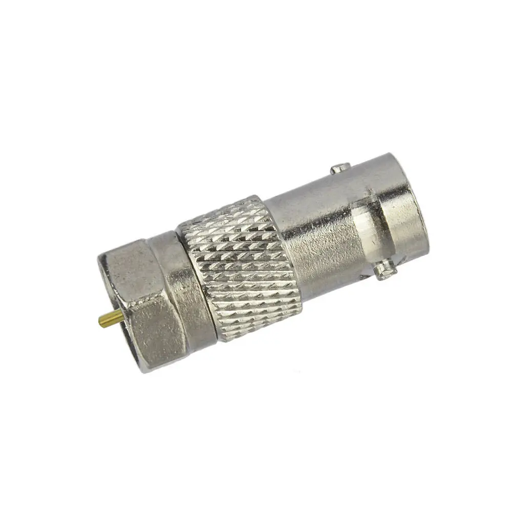Superbat BNC-F Adapter BNC Female to F Male Straight RF Coaxial Connector
