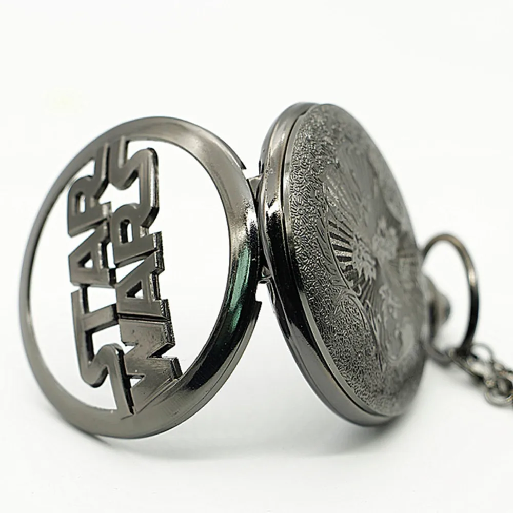 Ретро Винтажные черные кварцевые карманные часы SWTOR в стиле Звездных войн