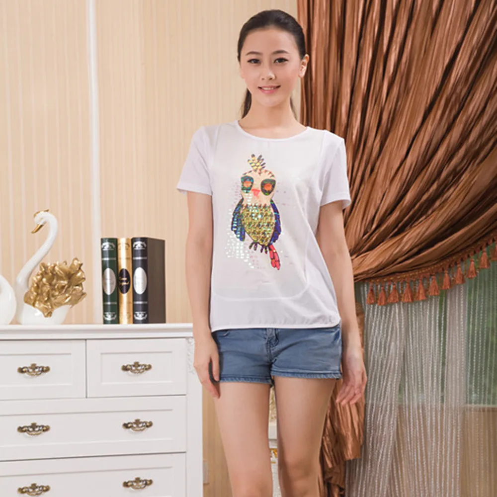 Leisure van thin cotton hat black dress with short sleeves loose woodpeckers | Женская одежда