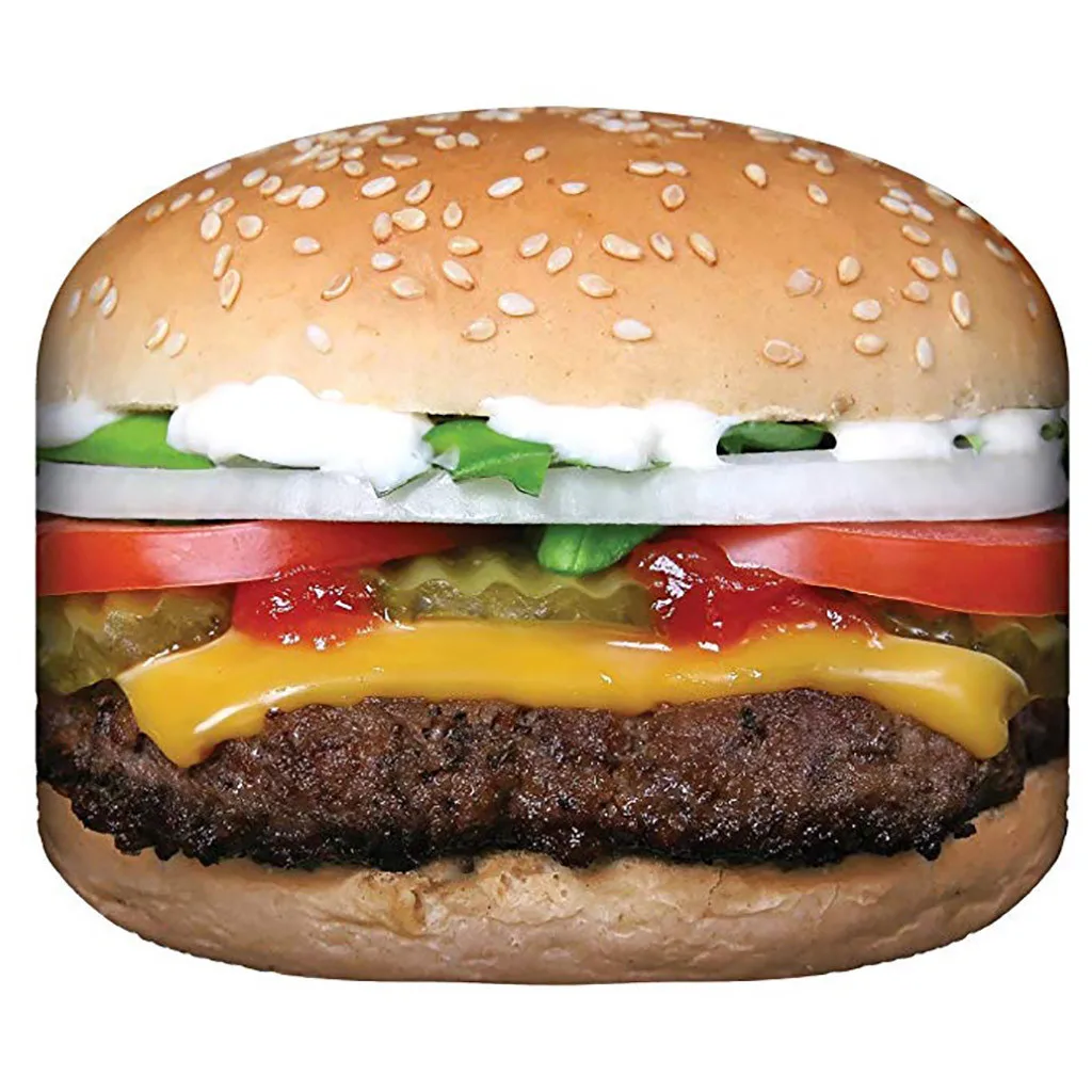 Комфорт еда творения пицца обёрточная бумага одеяло идеально круглый гамбургер