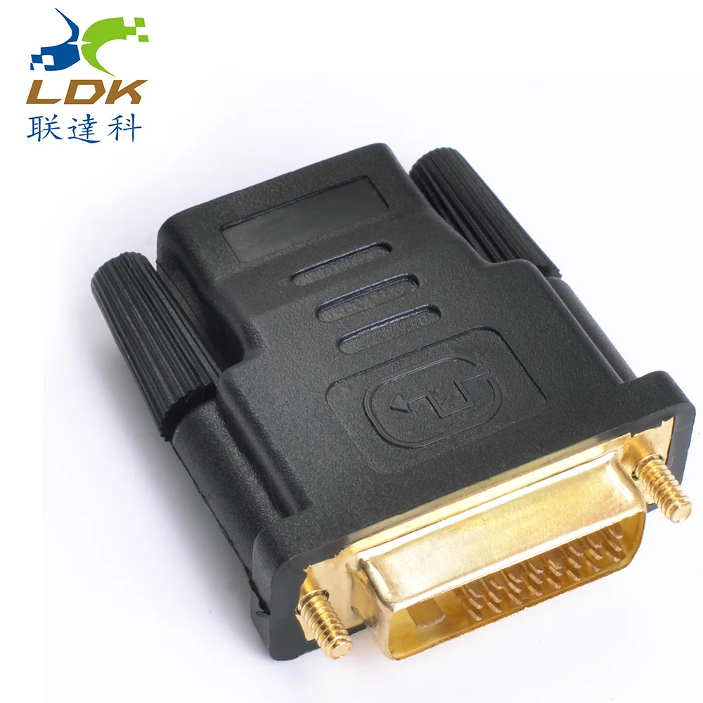 Адаптер Liandake DVI на HDMI с аудио 24 + 1 компьютер Женский HD конверсионный головной
