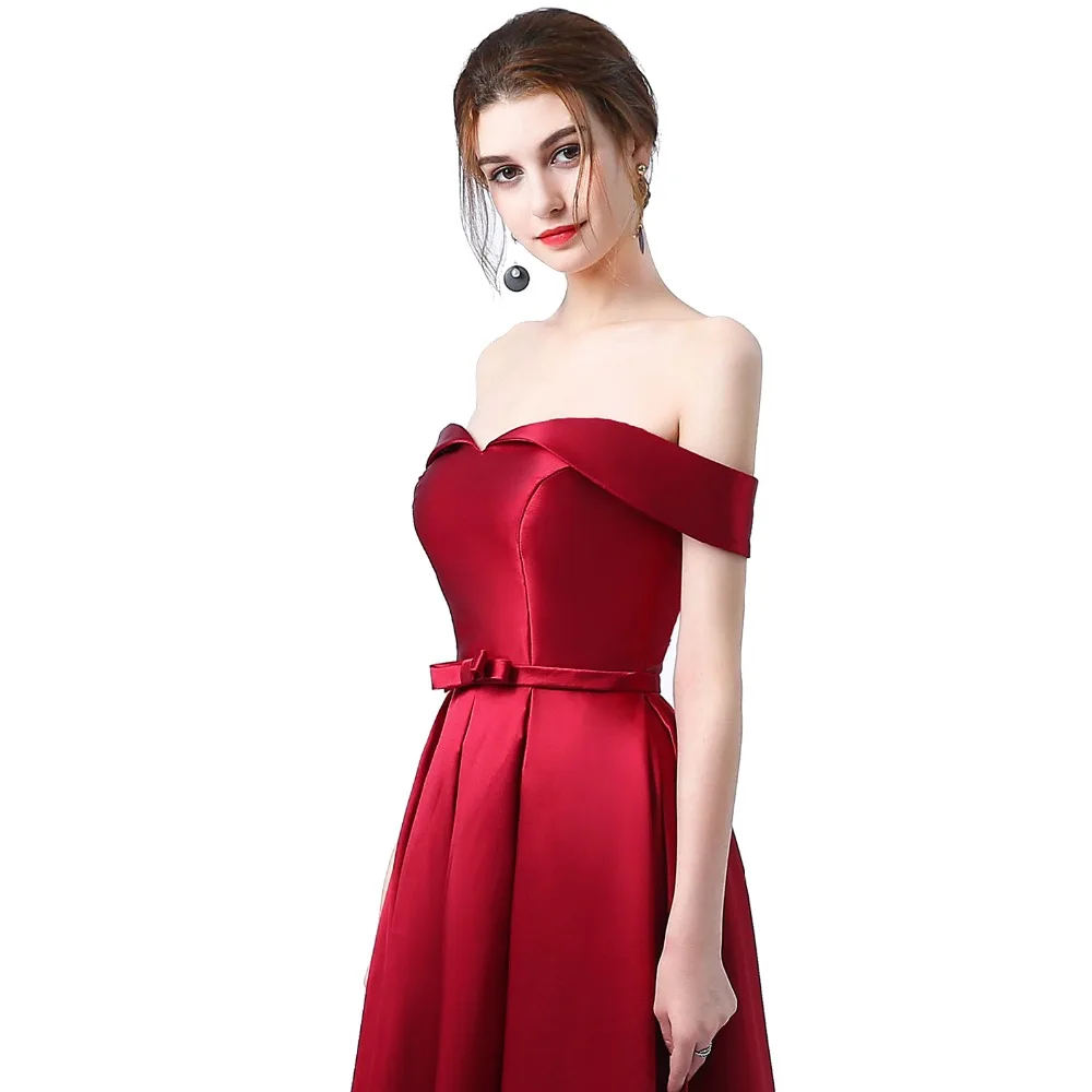 Халат de soiree 2019 Новые длиной в Пол бордовое длинное вечернее платье вечерние