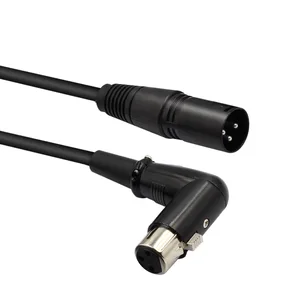 Кабель 24AWG OFC, 3-контактный разъем XLR гнездо-штекер, аудиокабель M  F для подвижной светодиодной подсветки, микрофона