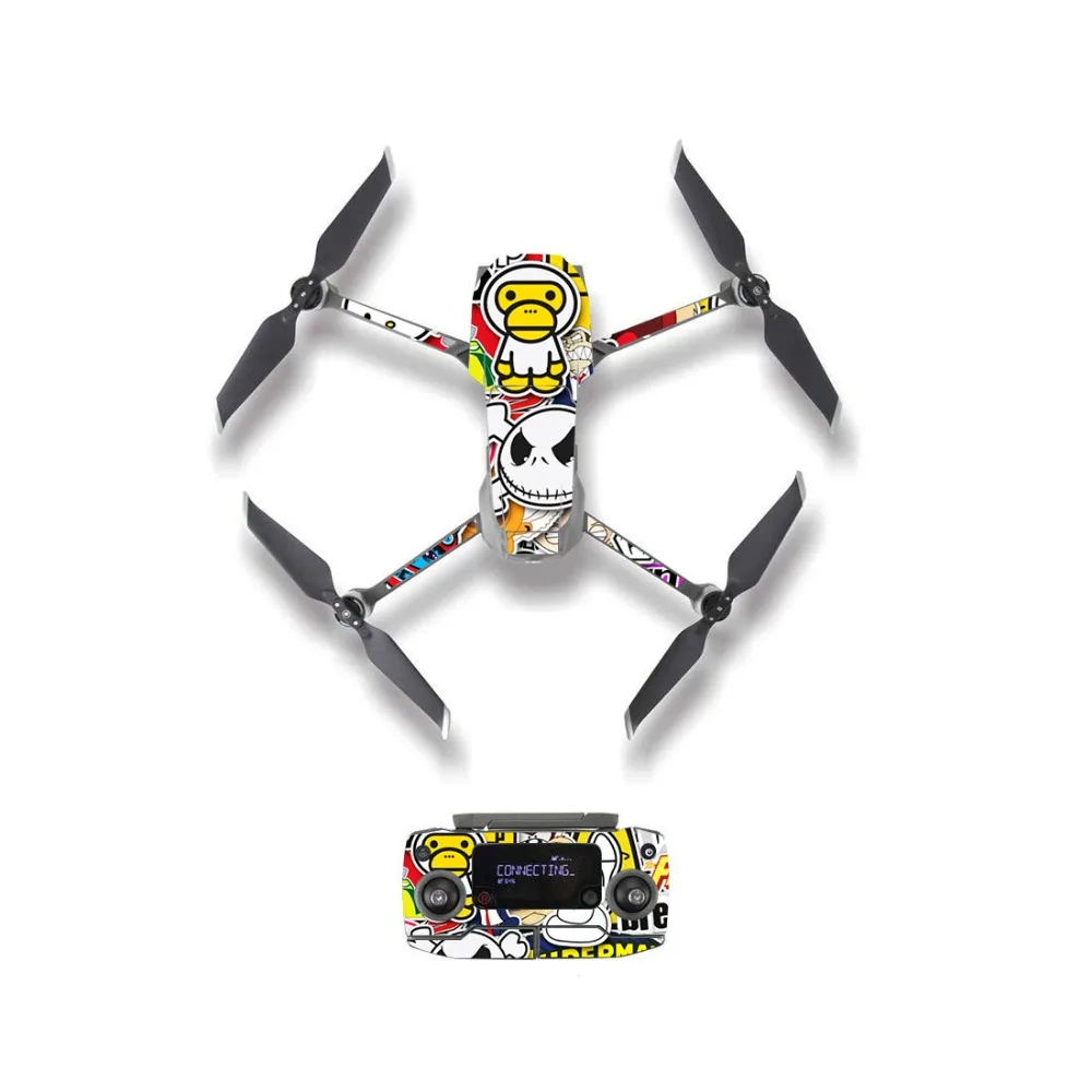 Виниловая наклейка на кожу для аккумулятора Водонепроницаемая DJI Mavic 2 PRO/Mavic Zoom-