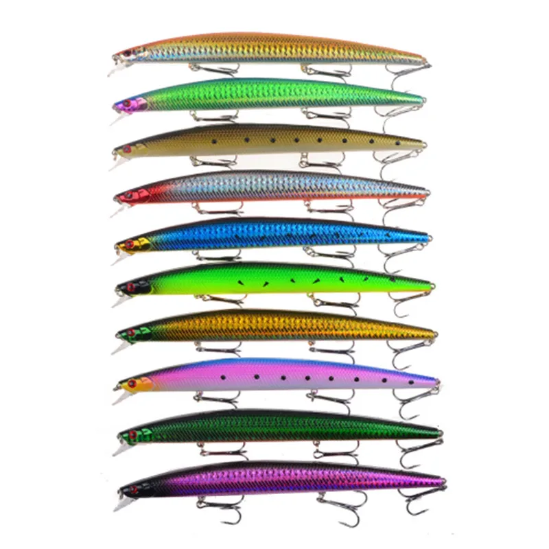 1pcs New Big  Laser Minnow Fishing Lures 18cm/24g Fishing Hard Bait Crankbaits Isca Artificiais Pesca Sea Wobbler Swimming Baits