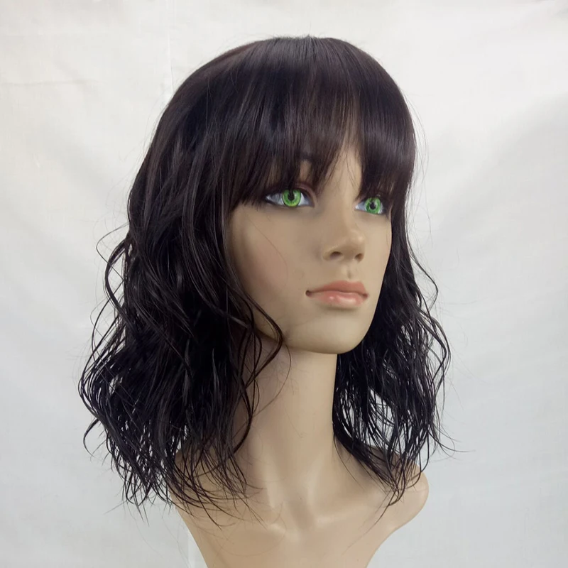 HAIRJOY женский синтетический парик свободная волна средняя длина коричневый Омбре волосы парики с челкой термостойкие 3 цвета