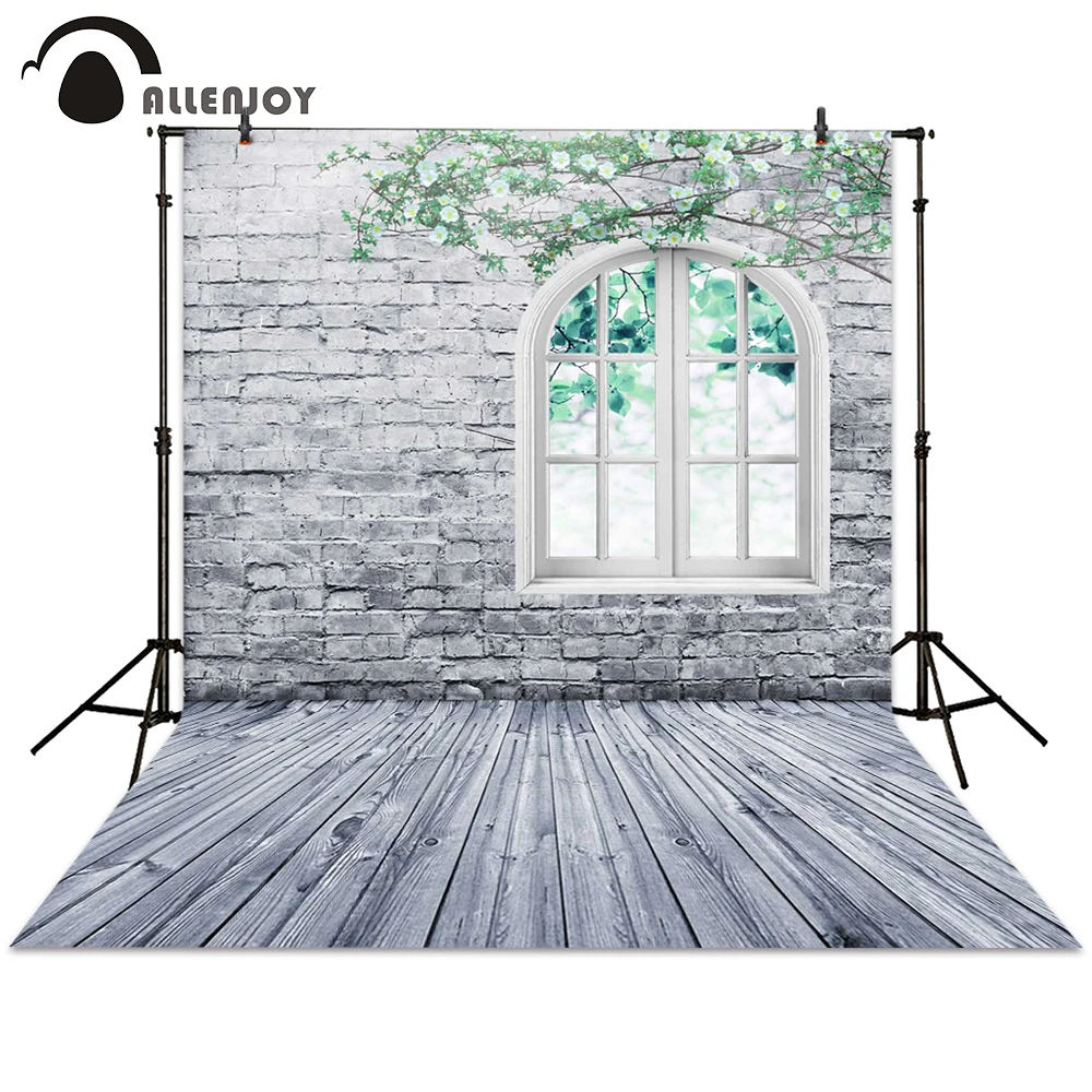 Allenjoy фон для фотосъемки ветка окно стена Дерево серые задние фоны новорожденный