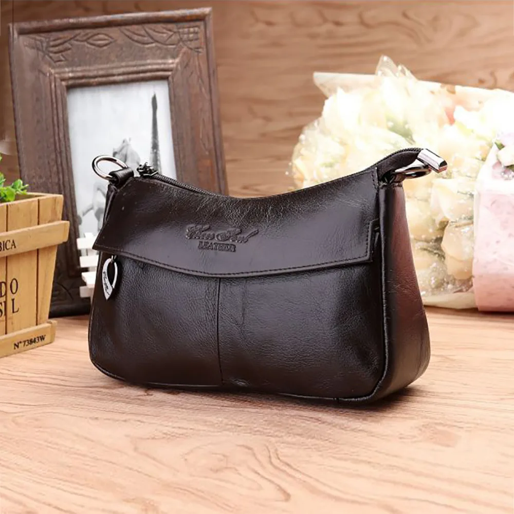 Сумка мессенджер женская из натуральной воловьей кожи саквояж на плечо для