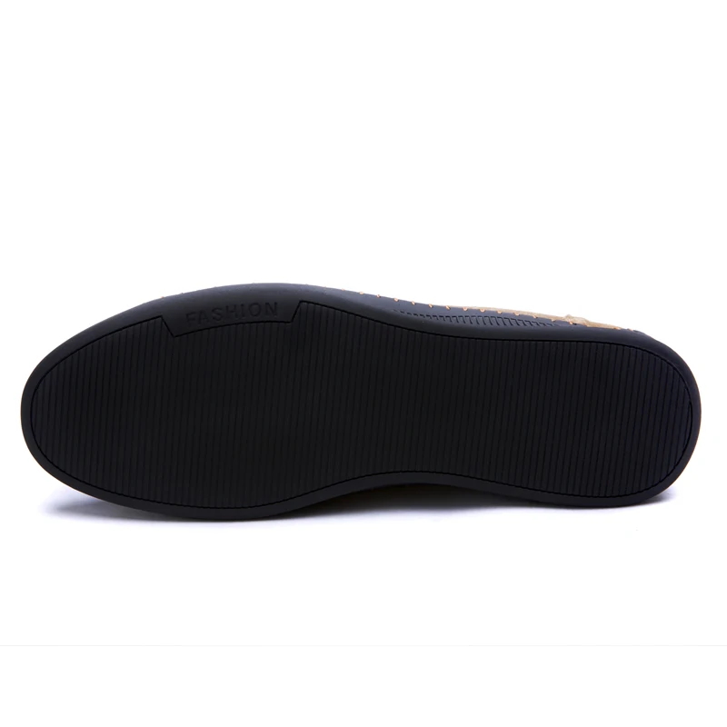 Модная кожаная обувь повседневная мужская на плоской подошве Дизайнерская для