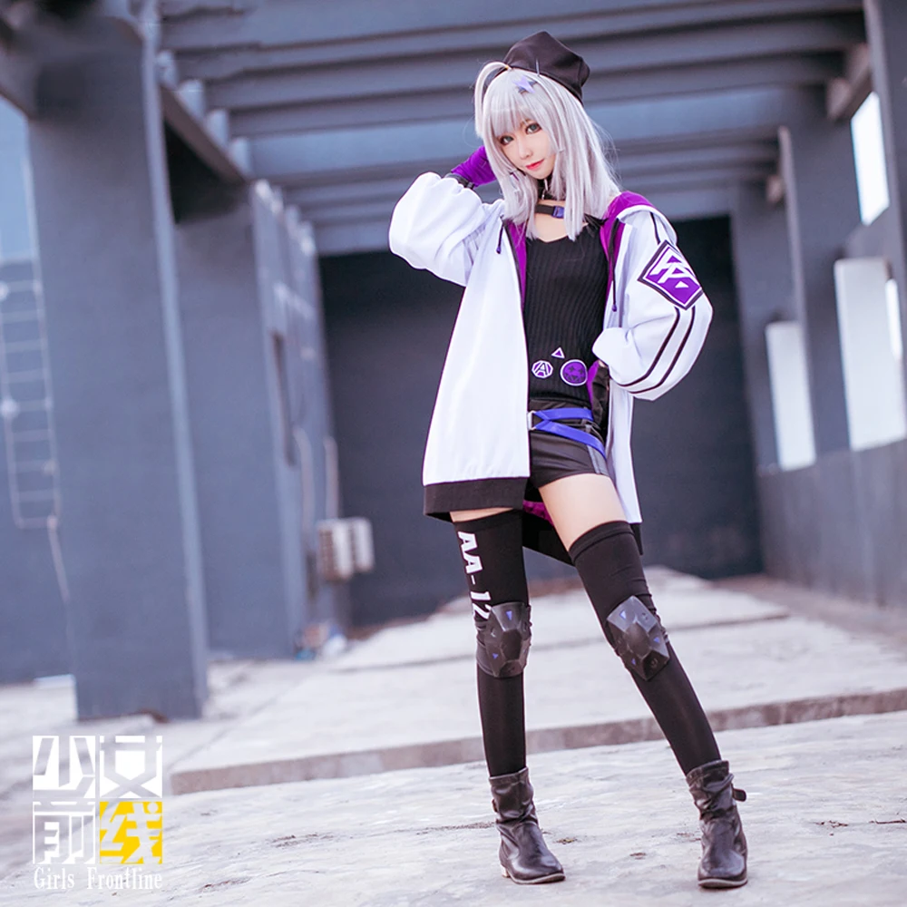 VEVEFHUANG Game Girls Frontline Спрингфилд костюмы для косплея супер яркие фиолетовые