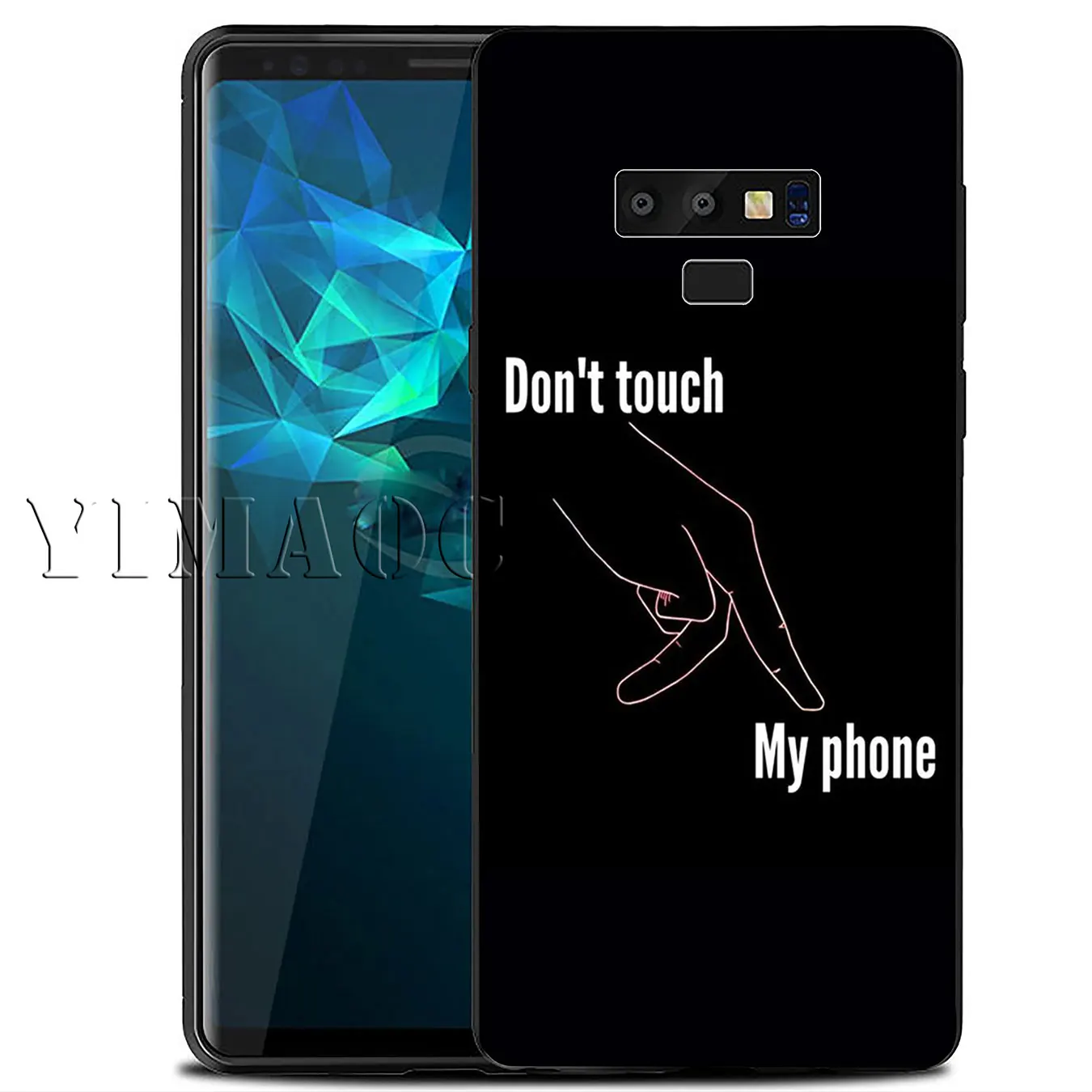 YIMAOC don't touch phone Soft Silicone Case for Samsung Galaxy A70 A60 A50 A40 A30 A20 A10 A10S A20S A30S A40S A50S Phone Cover |