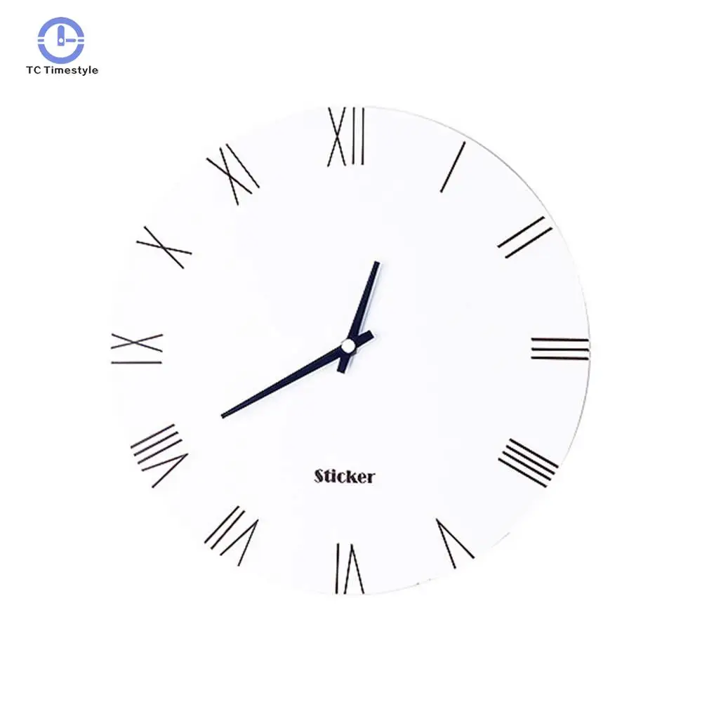 Римские цифры белые настенные часы Домашние круглые скандинавские