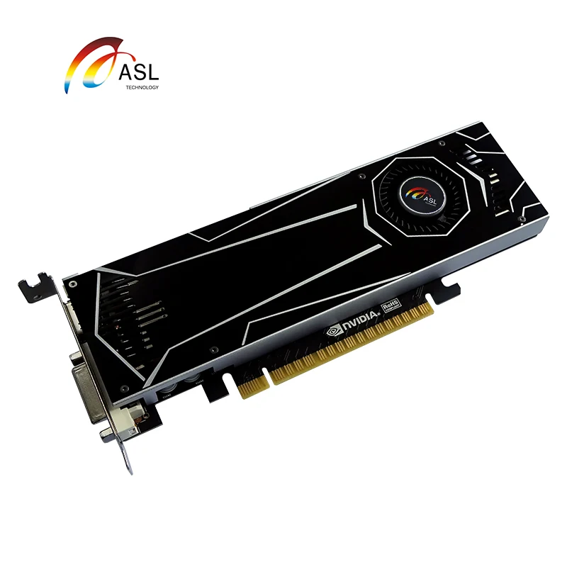 Новая Оригинальная ASL GT1050ti видеокарта 4G GDDR5 128 бит видеокарты для nVIDIA Geforce GT 1050ti Hdmi Dvi игры