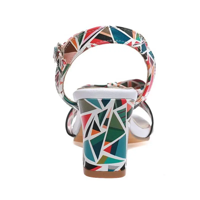 ZALAVOR/Модные женские босоножки на высоком каблуке толстом с ремешком щиколотке и