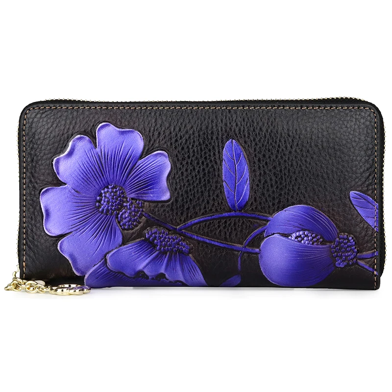 Женские кошельки 2019 Роскошный дизайнерский женский кошелек из натуральной кожи