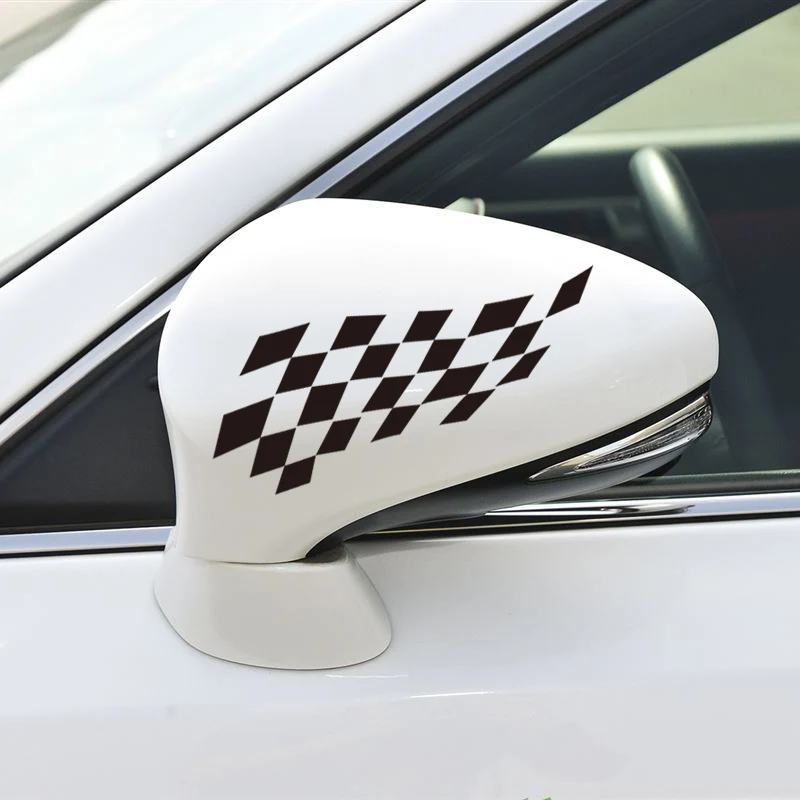 1 пара спортивных наклеек для стайлинга автомобиля наклейки зеркала заднего вида