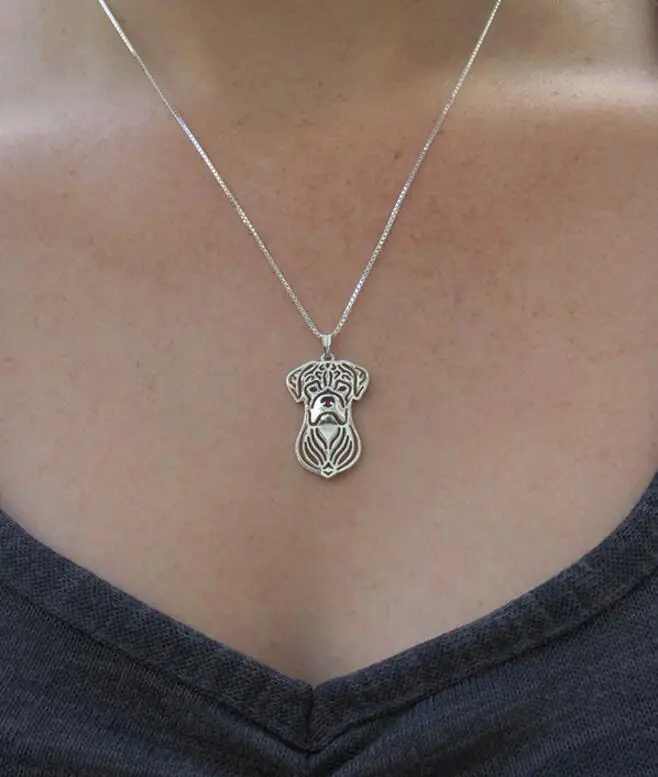 Новейшее уникальное ожерелье ручной работы с кулоном-боксером Женское