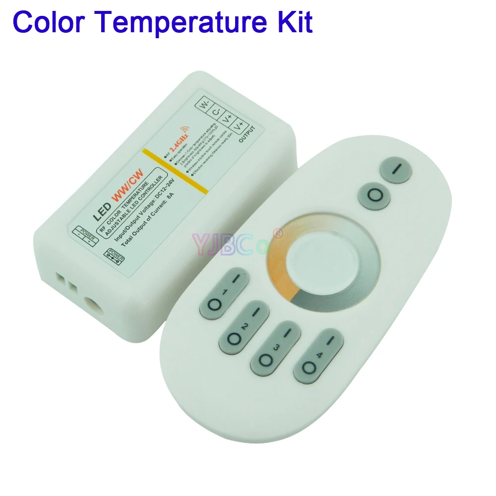 

2.4G 4 zone Touch led dimmer plastic shell dimming color temperature RGB led controller for led strip light free shipping