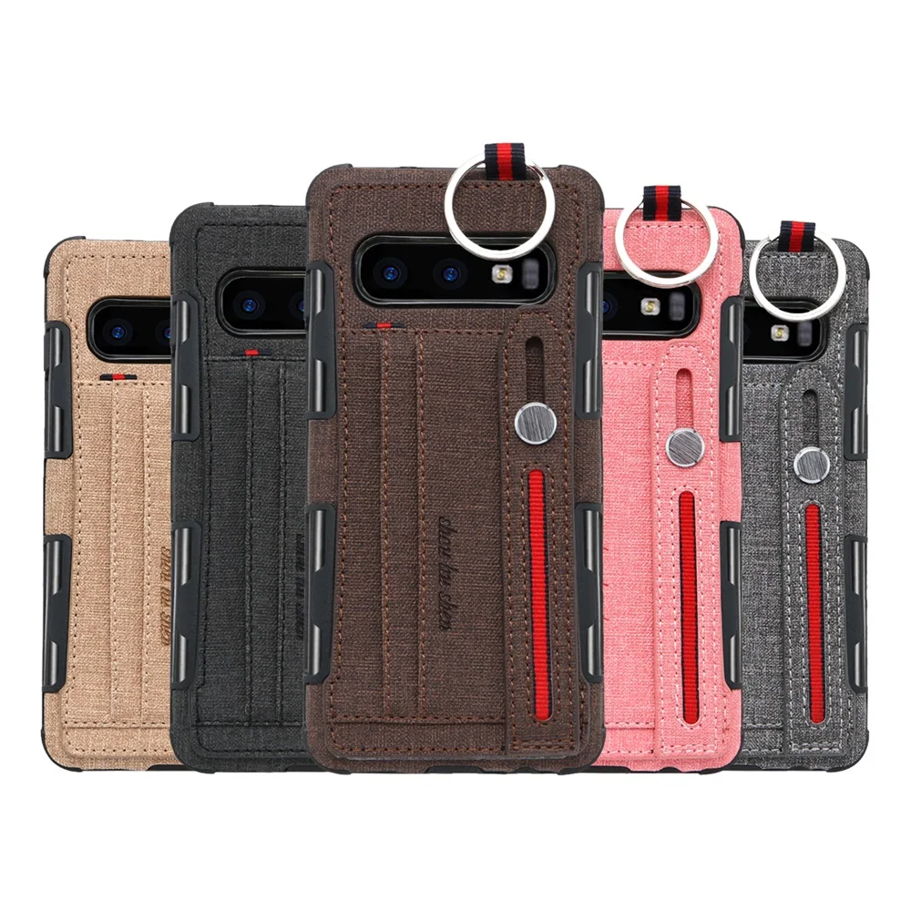 Yeuzoe Wallet Card Slot Case For Sumsang galaxy S10 Plus + Luxury Hand Lanyard Cover Samsung Galaxy S10e funda | Мобильные телефоны