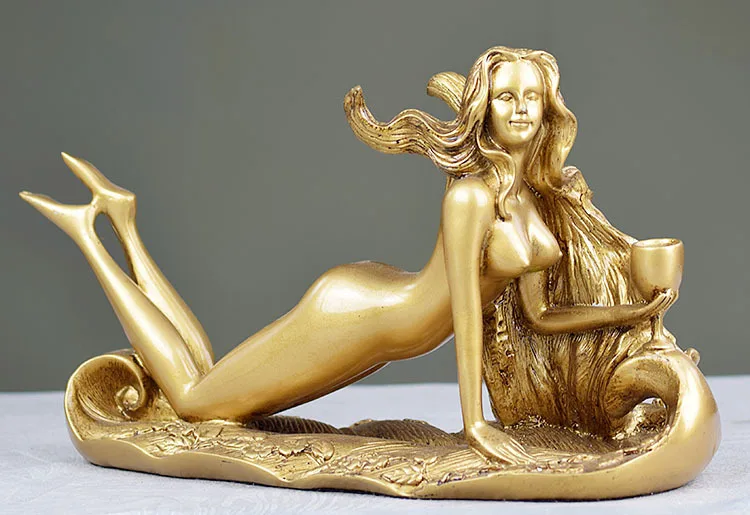 Сексуальная Богиня винный шкаф винтажный домашний декор бар украшение держатель