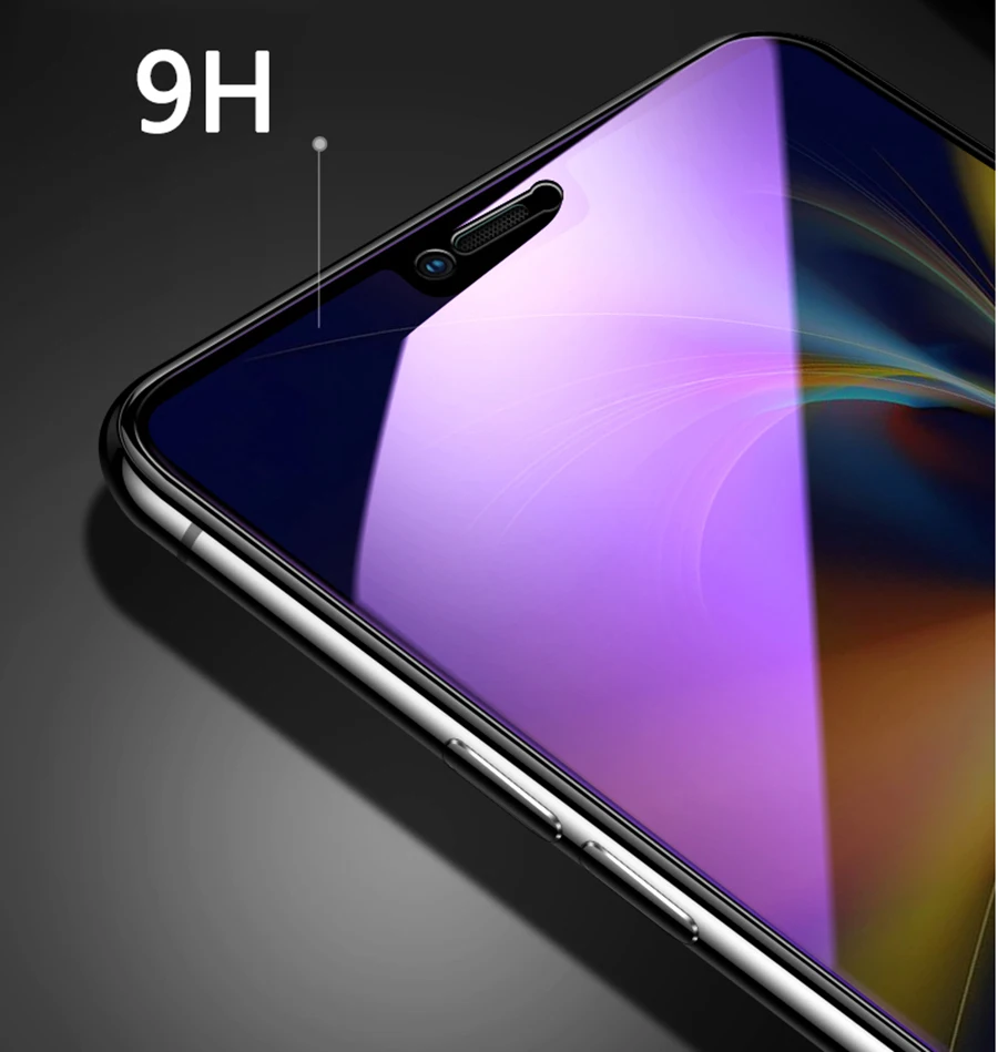 Анти-синий фиолетовый светильник из закаленного стекла для OPPO F9 R17 R15 Pro A3s Realme 2 C1 K1