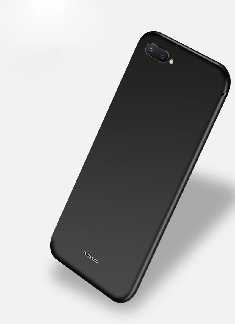 Чехол для Redmi 6 6A матовый мягкий чехол из ТПУ с полным закаленным стеклом защита