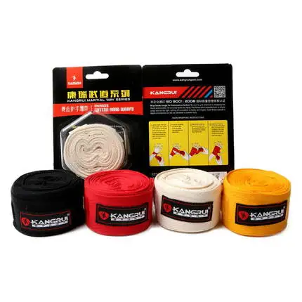 Hot sale 5cm width training fighting muay thai MMA boxing bandage hand wraps 2.5 meters length 2pcs Taekwondo Gloves Wraps |