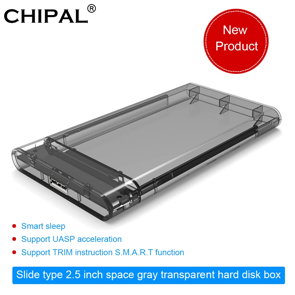 CHIPAL 5 Гбит/с прозрачный 2 &quotHDD чехол SATA 3 0 USB внешний корпус жесткого диска для ТБ SSD