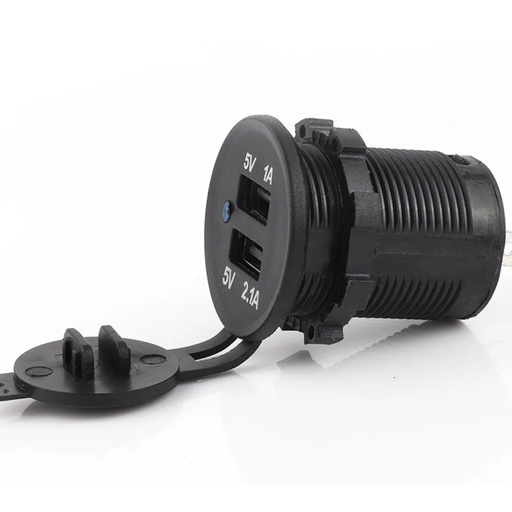Водонепроницаемый 12V автомобиль/мотоцикл/RV/лодка 2.1A двойной USB Автомобильное
