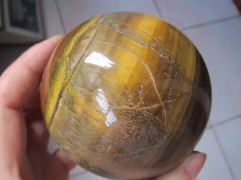 

TIGEREYE SPHERE CRYSTAL BALL TIGER EYE Healing 1.82lb